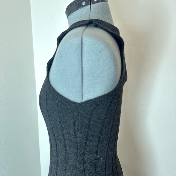 Women's DISSH Rem Black Knit Midi Dress - Picture 5 of 12